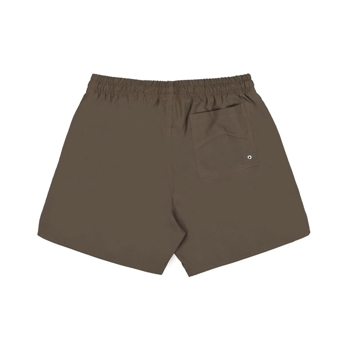 Rhude Logo Swim Trunk Brown,Grey Detail view 2 | Gate
