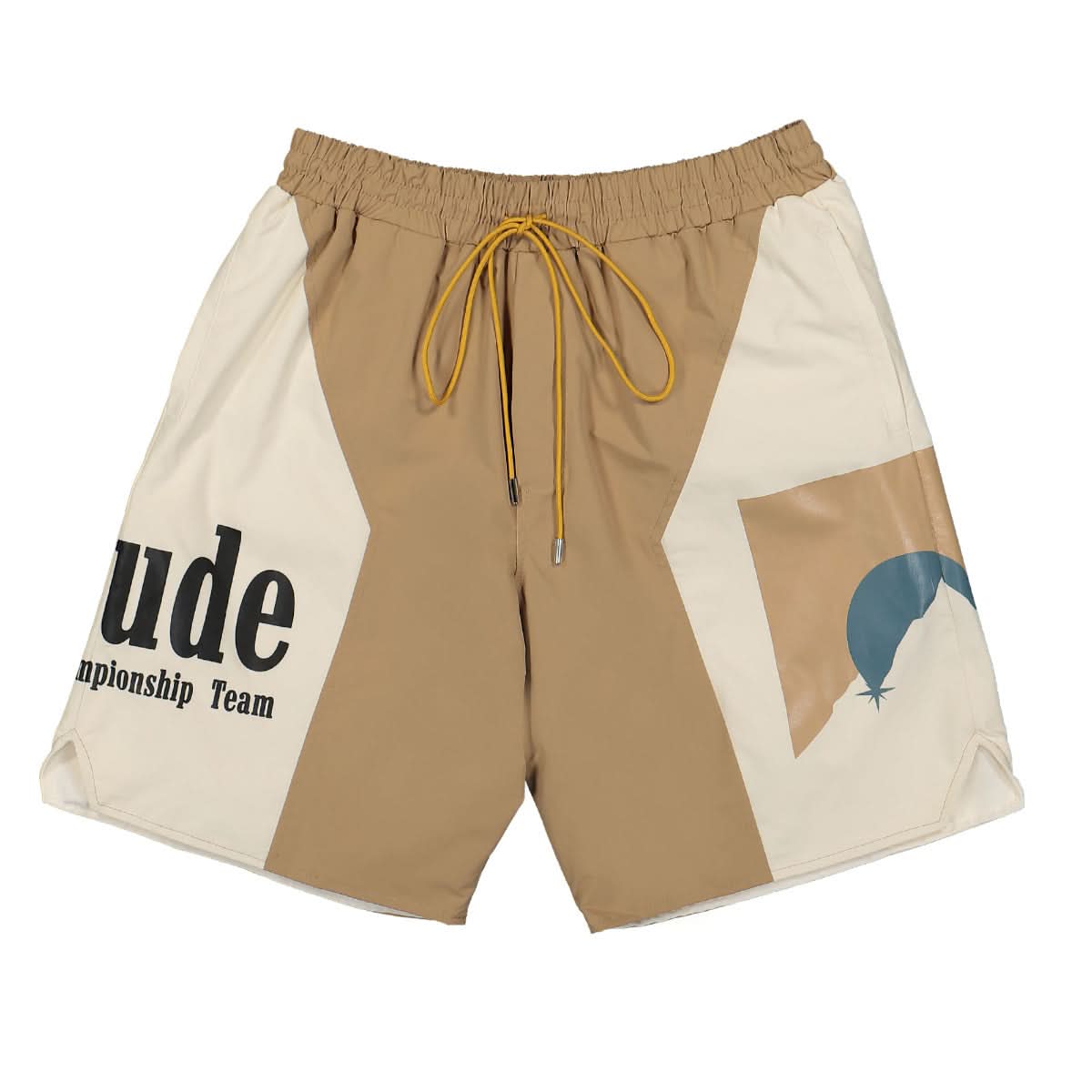 Rhude Senna Flight Short Brown,Beige Detail view 1 | Gate