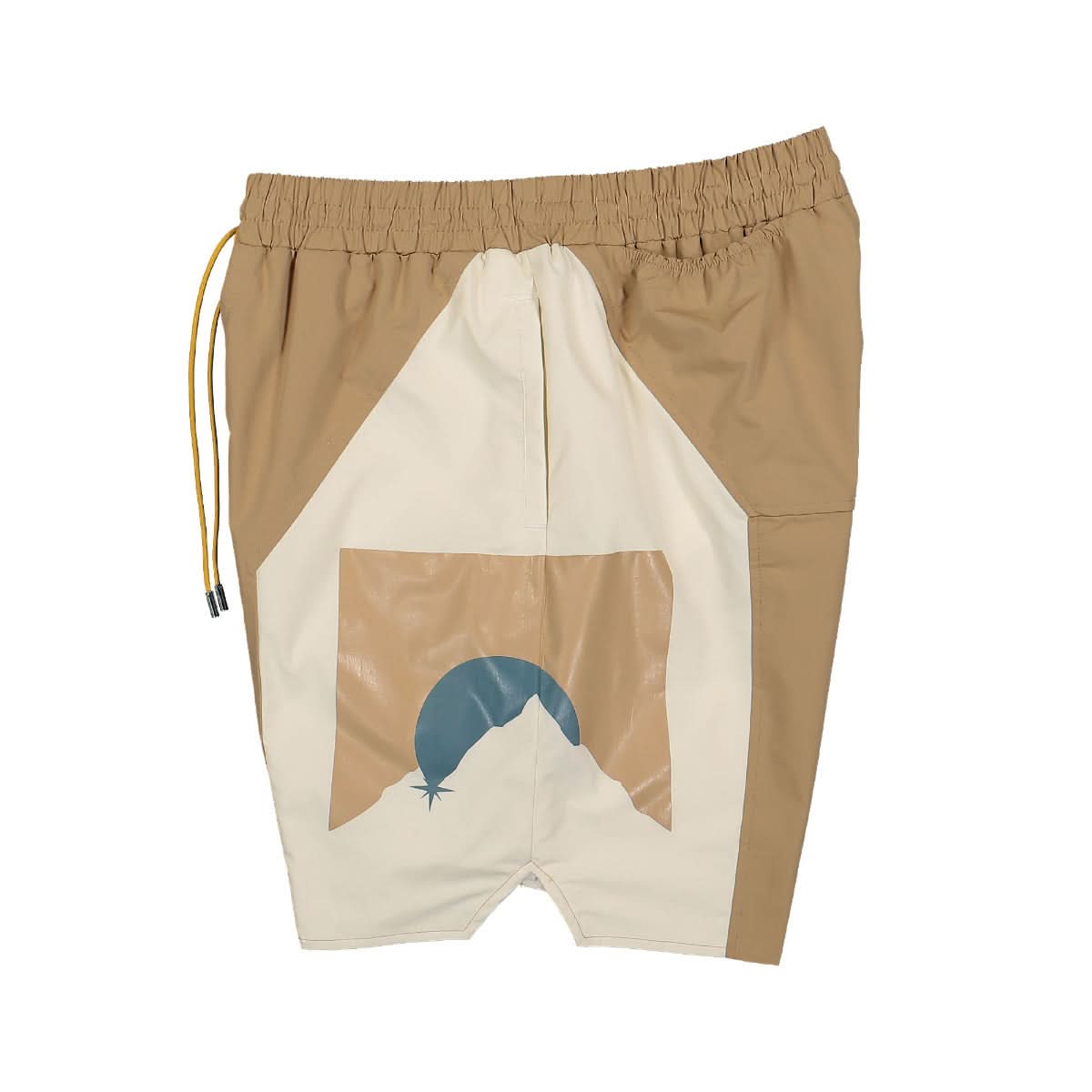 Rhude Senna Flight Short Brown,Beige Detail view 3 | Gate