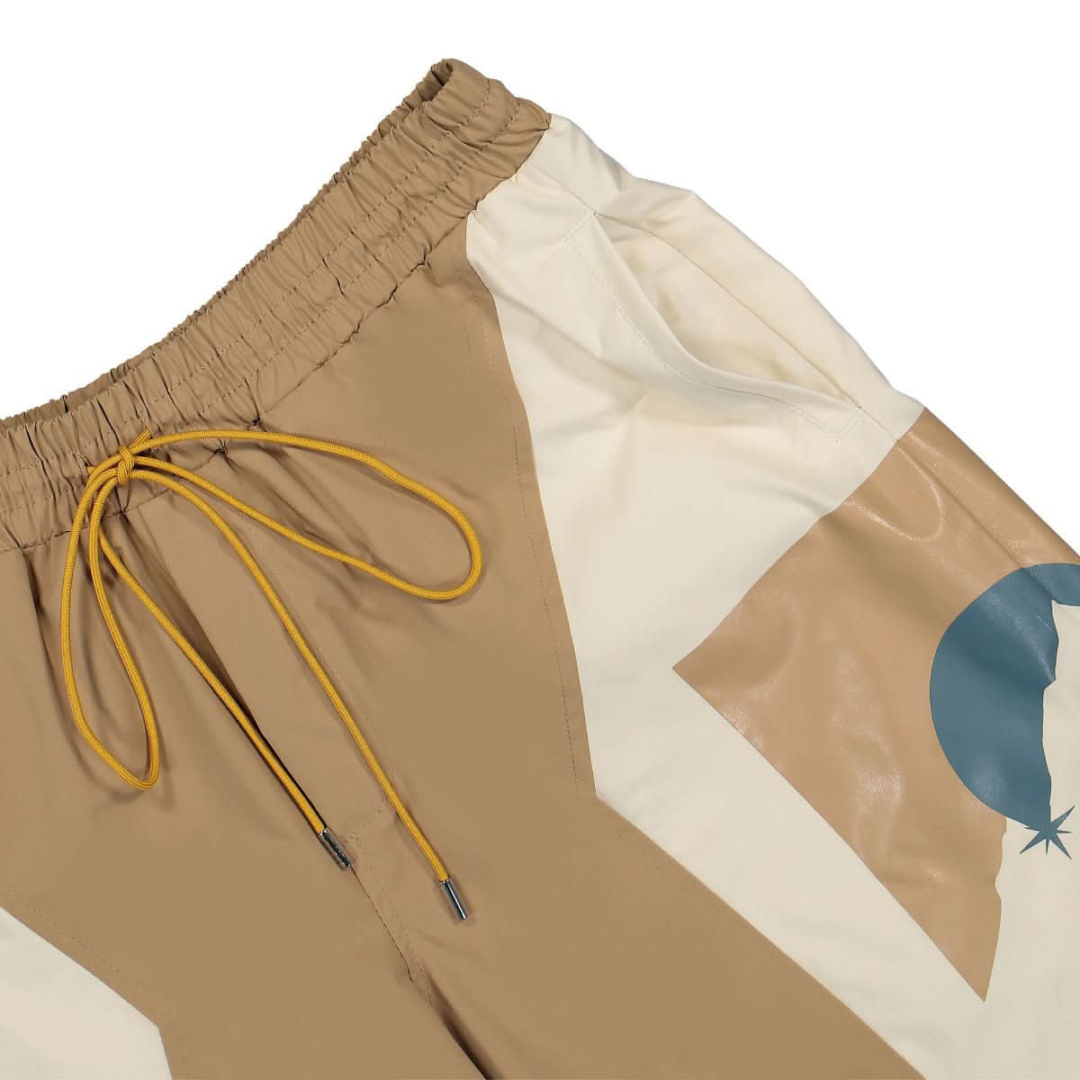 Rhude Senna Flight Short Brown,Beige Detail view 4 | Gate
