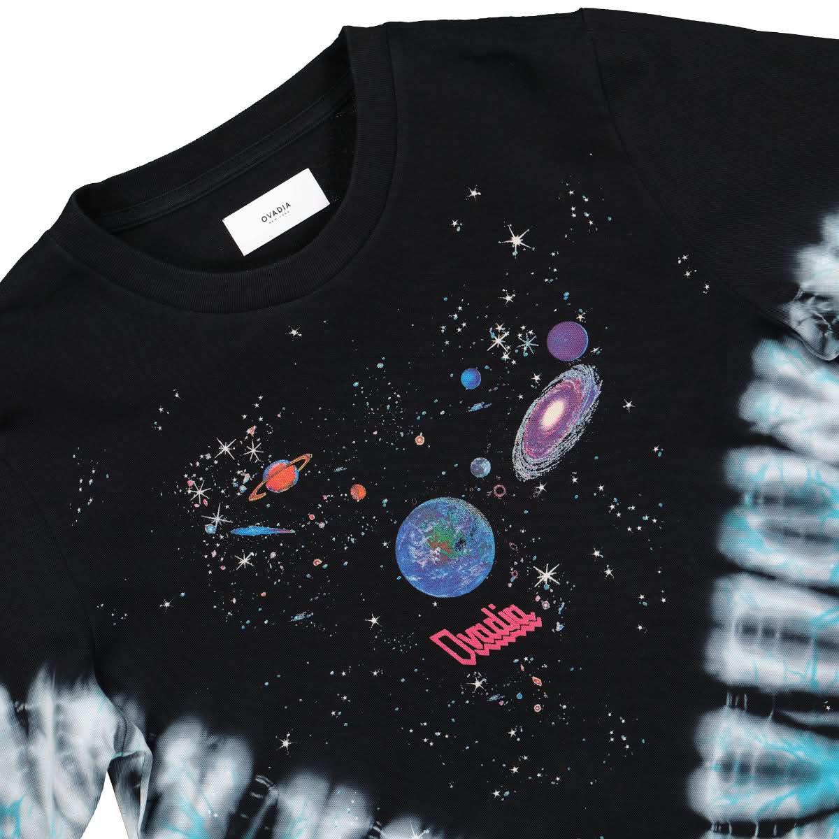 Ovadia & Sons Planets Tie Dye L/S Jersey Black Detail view 3 | Gate