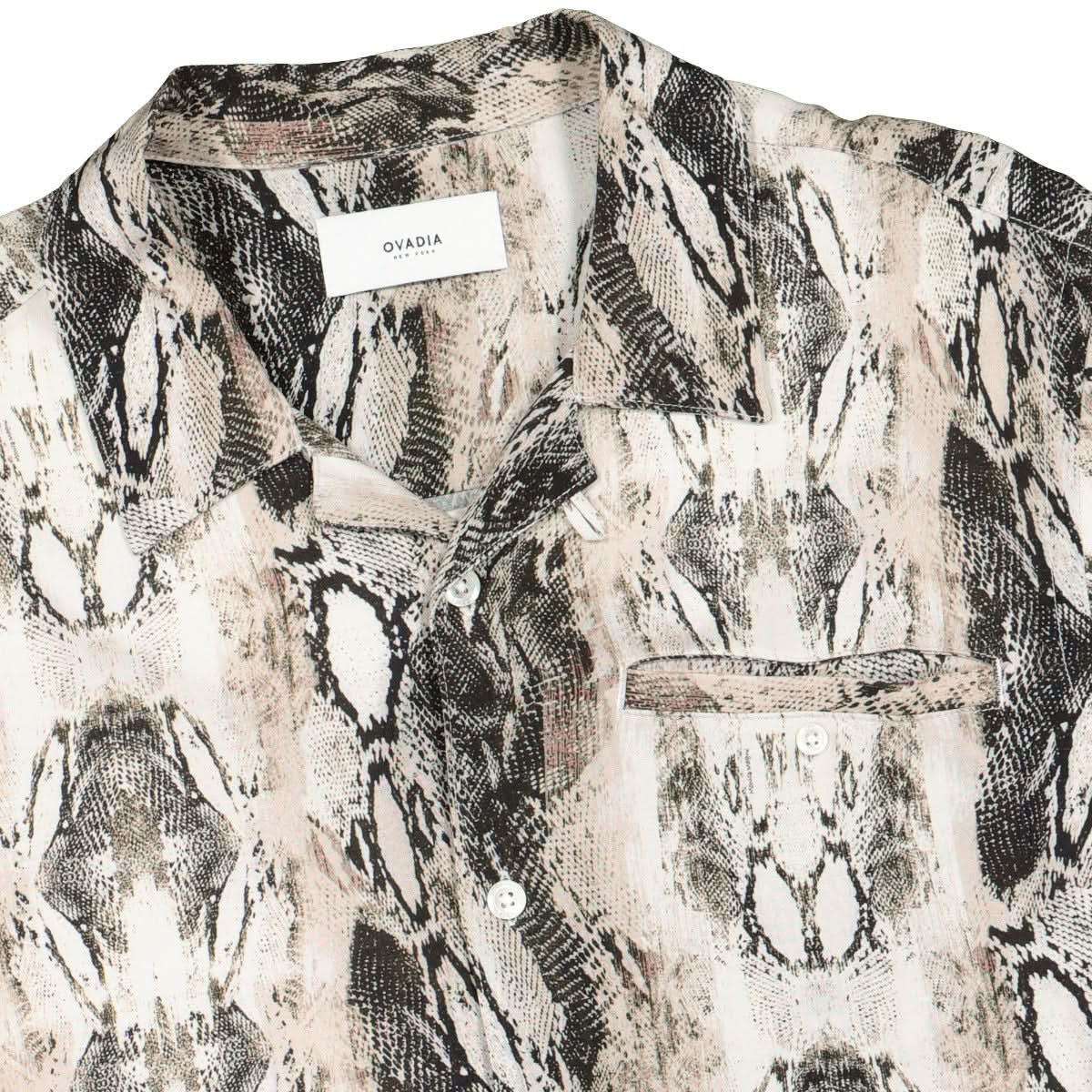Ovadia & Sons Python Beach Shirt Multicolor Detail view 3 | Gate