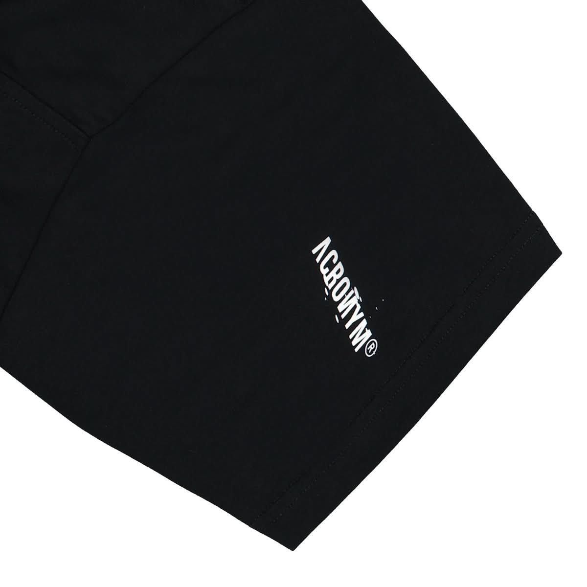 Acronym Pima Cotton Short Sleeve T-Shirt Black Detail view 4 | Gate