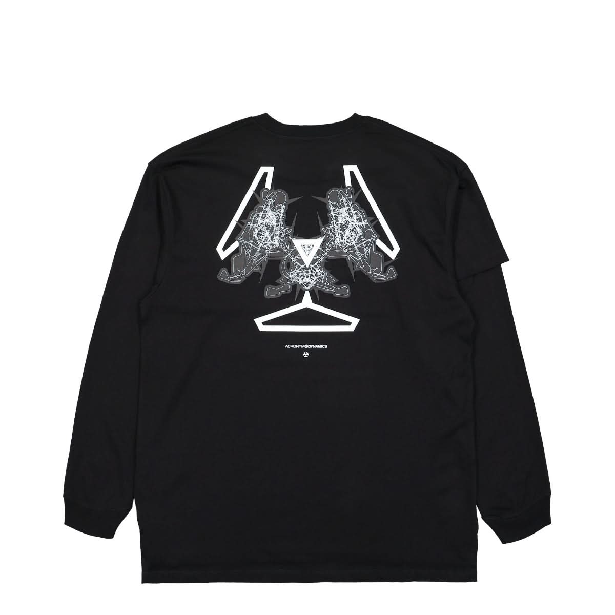 Acronym Next To Skin Organic Cotton Long Sleeve Shirt Black Detail view 2 | Gate