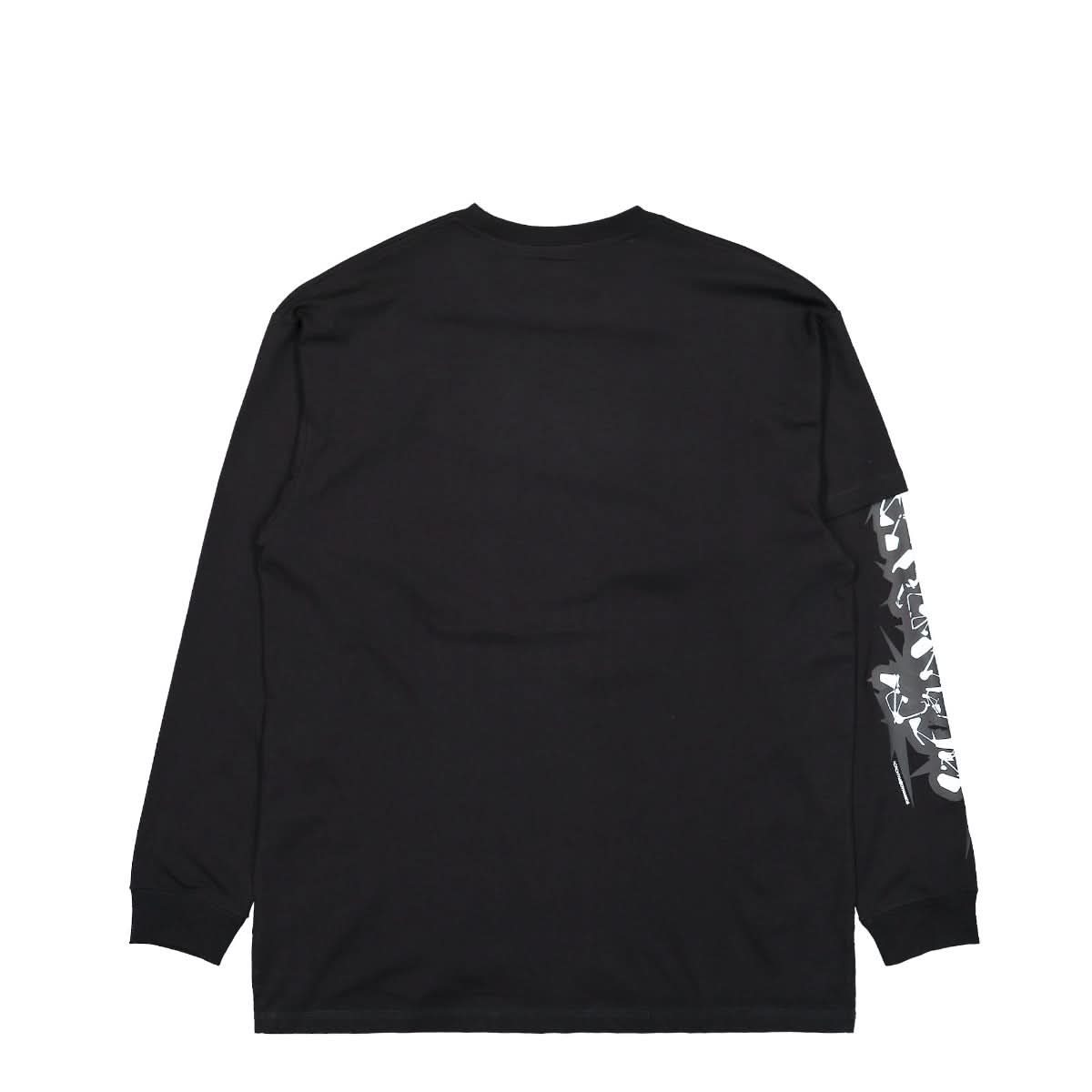 Acronym Next To Skin Organic Cotton Long Sleeve Shirt Black Detail view 2 | Gate