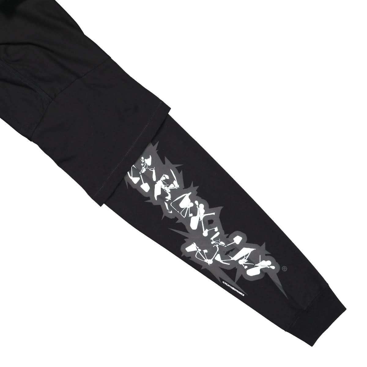Acronym Next To Skin Organic Cotton Long Sleeve Shirt Black Detail view 4 | Gate
