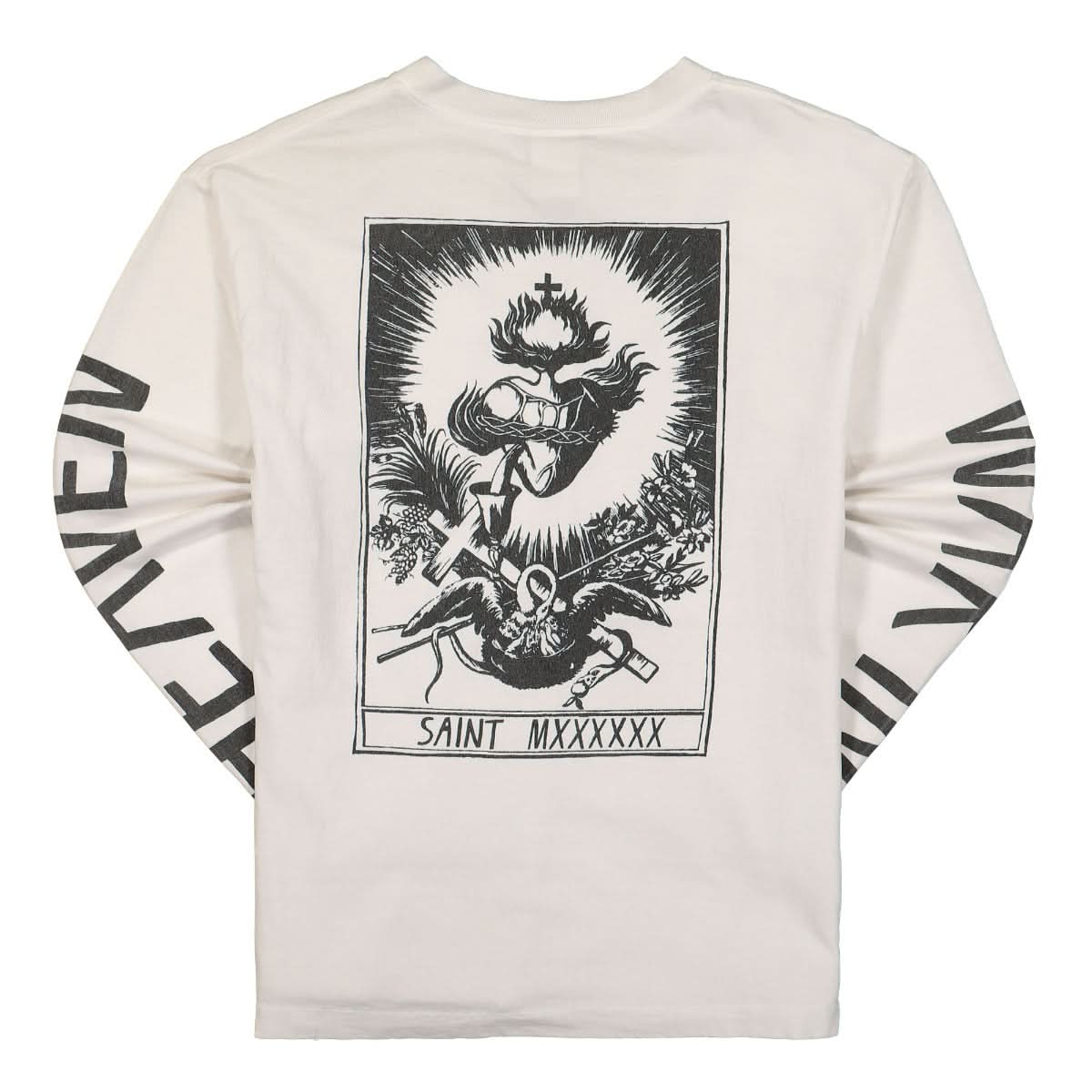 Saint Michael War in Heaven Longsleeve Tee White Detail view 2 | Gate