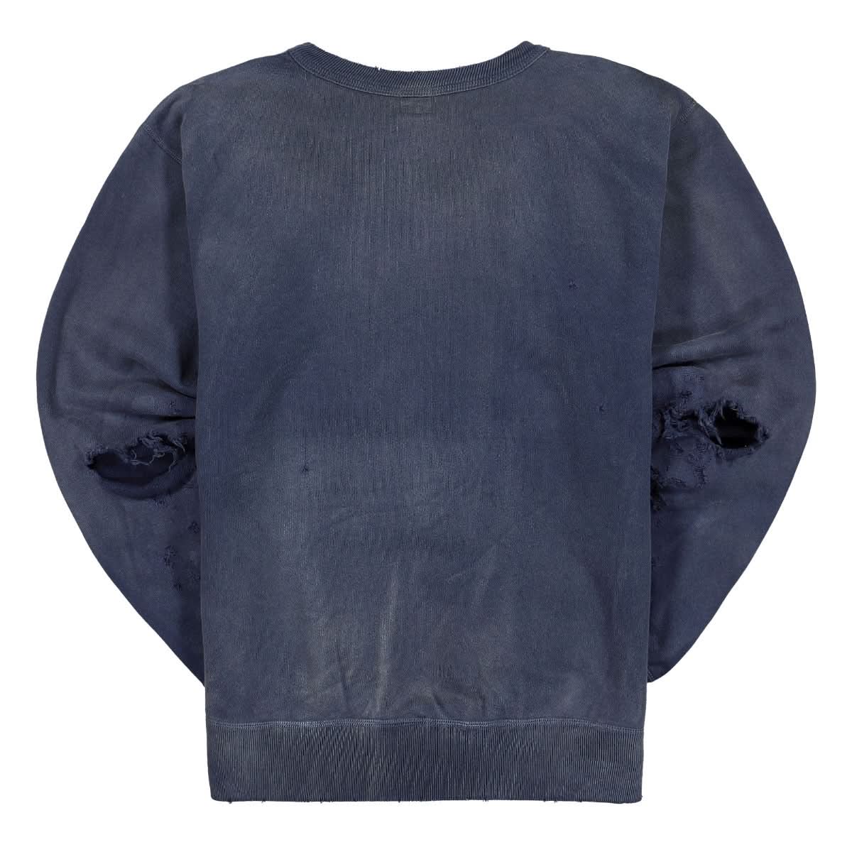 Saint Michael Skull Sweatshirt Blue Detail view 2 | Gate