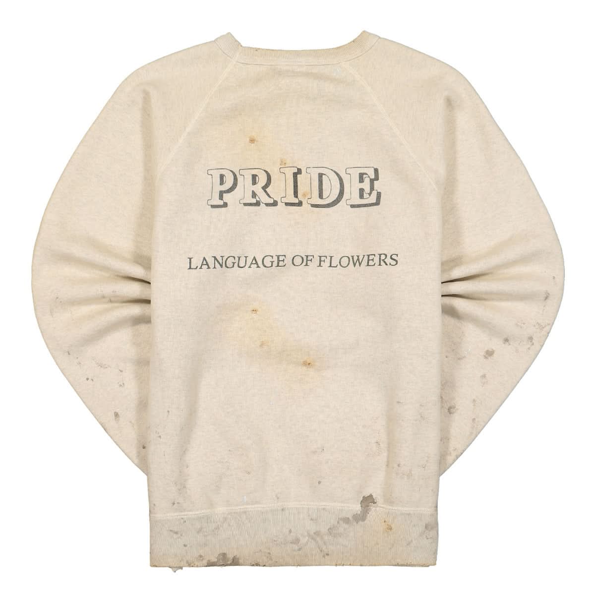Saint Michael Raglan Sweatshirt Grey Detail view 2 | Gate