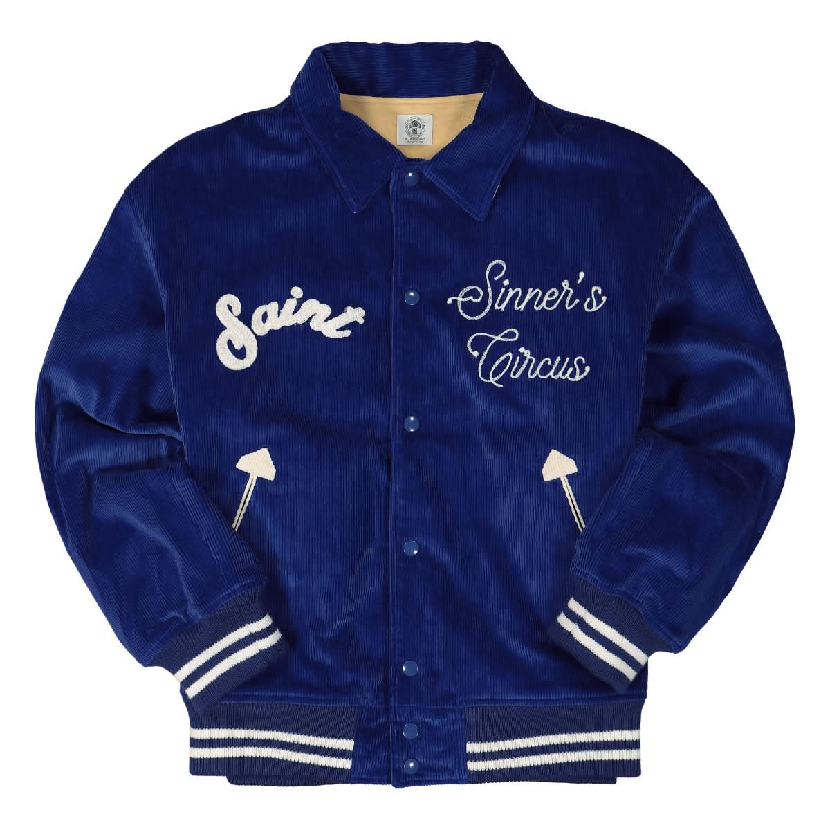 Saint Michael Corduroy Jacket Blue Detail view 1 | Gate