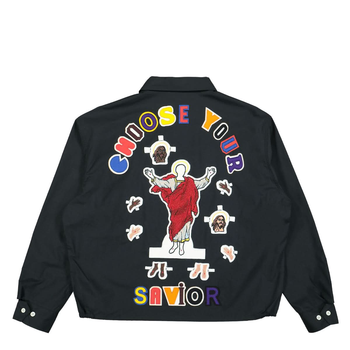 Saint Michael Drizzling Jacket Black Detail view 2 | Gate