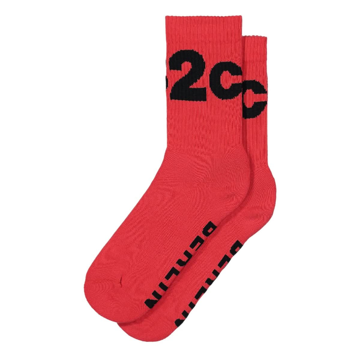 032c Big Logo Socks Red Detail view 1 | Gate