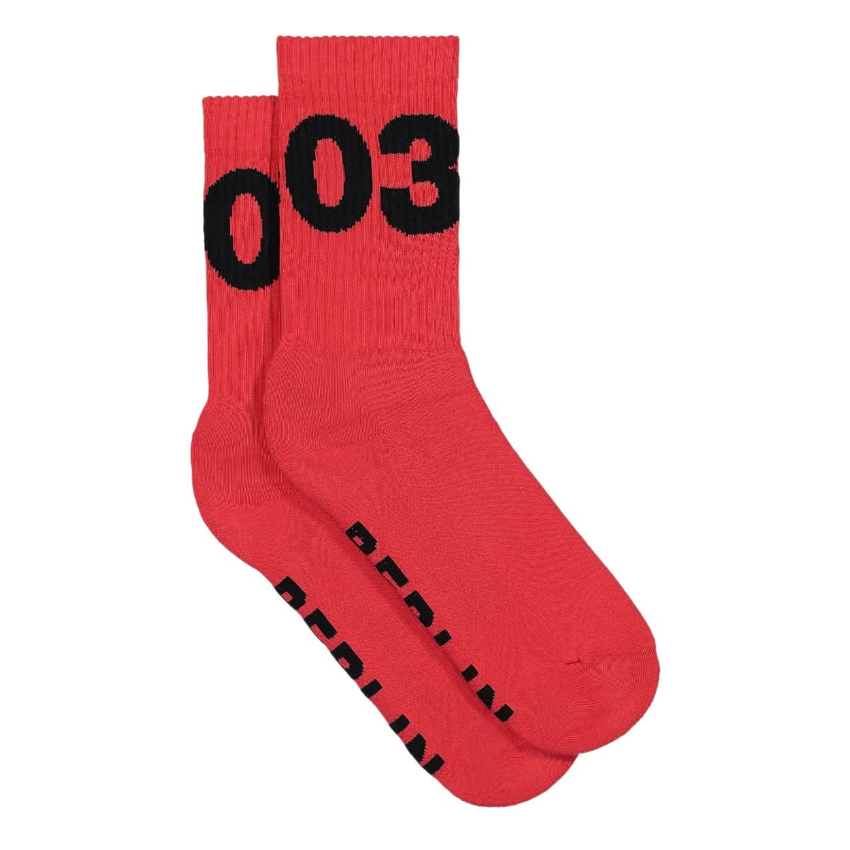 032c Big Logo Socks Red Detail view 2 | Gate
