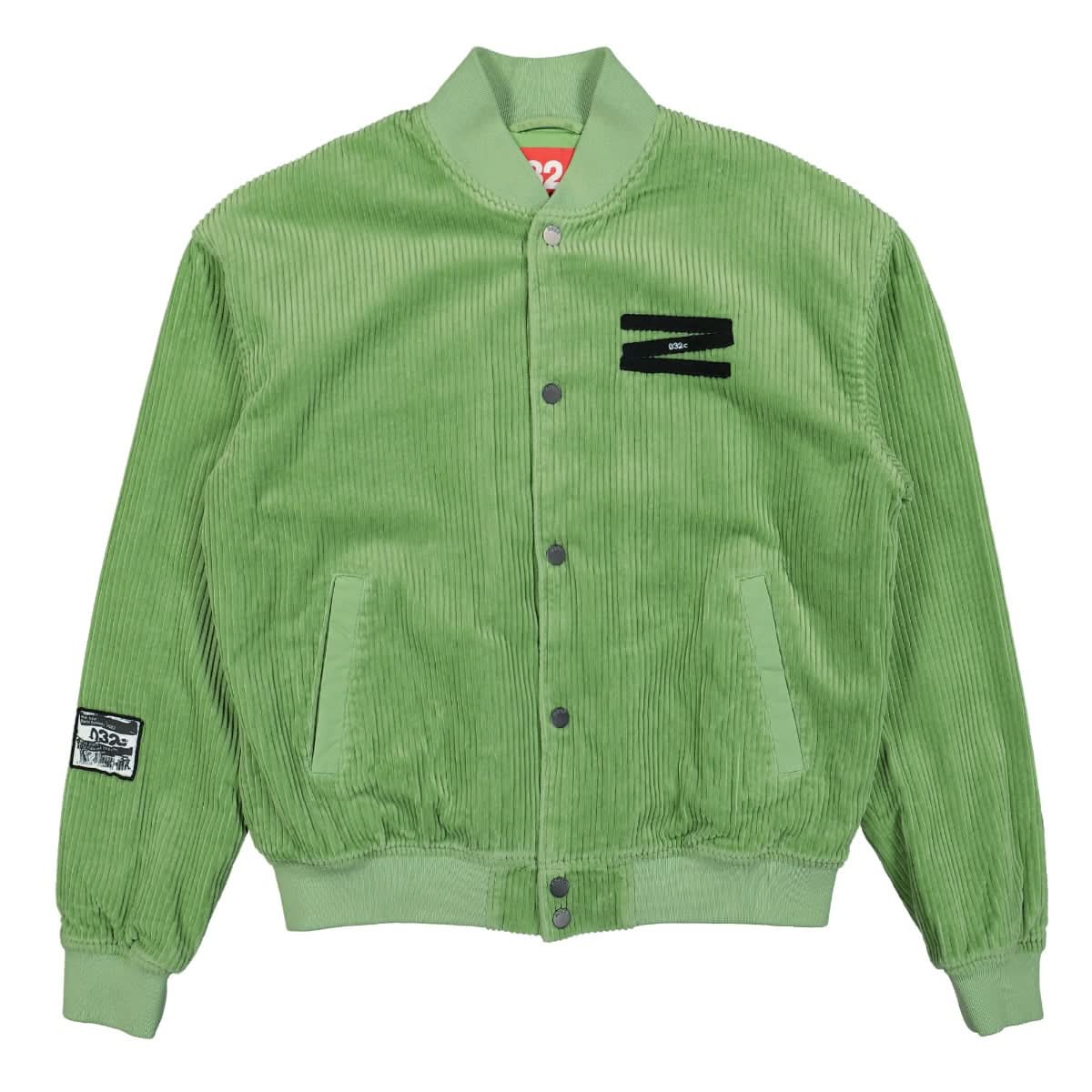 032c Washed Corduroy College Jacket Green Detail view 1 | Gate