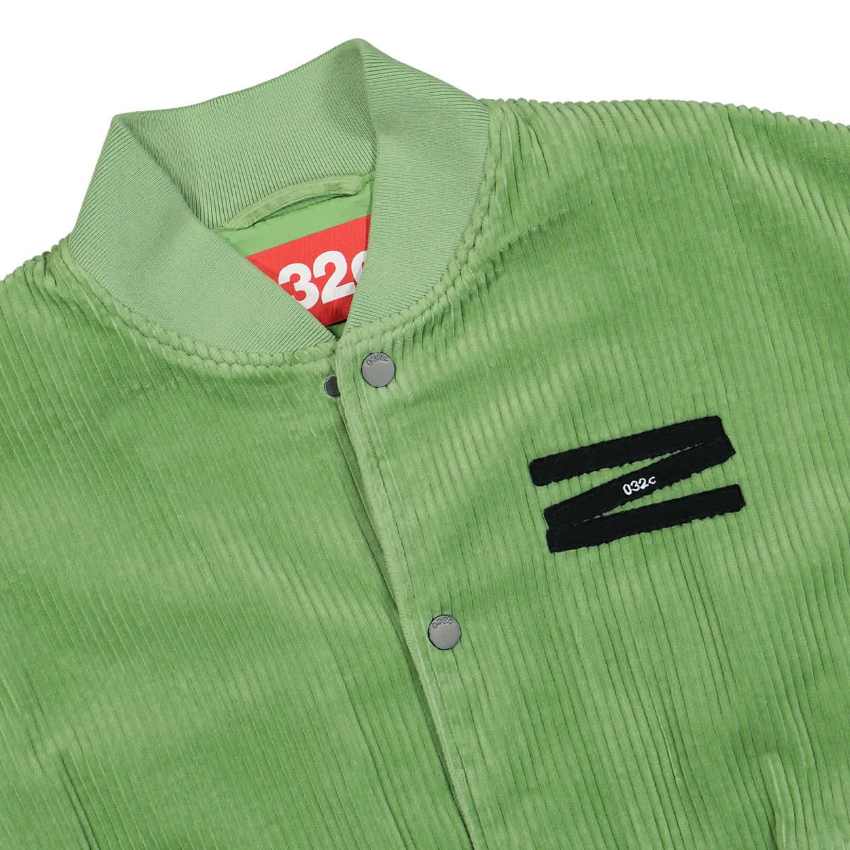 032c Washed Corduroy College Jacket Green Detail view 3 | Gate