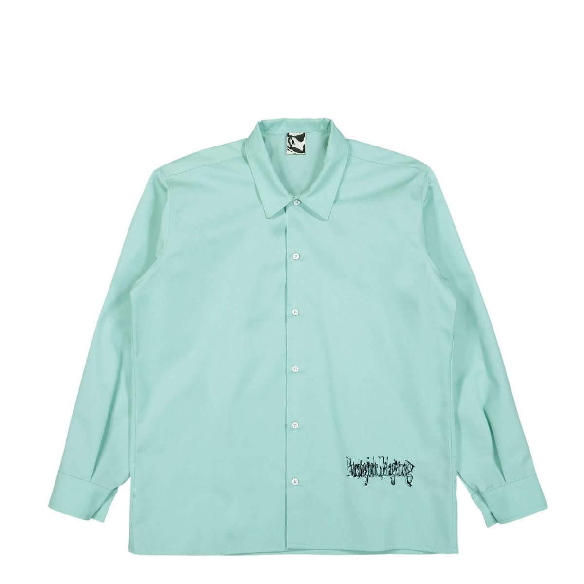 GR10K Klopman SPBM Twill Shirt Turquoise Detail view 1 | Gate