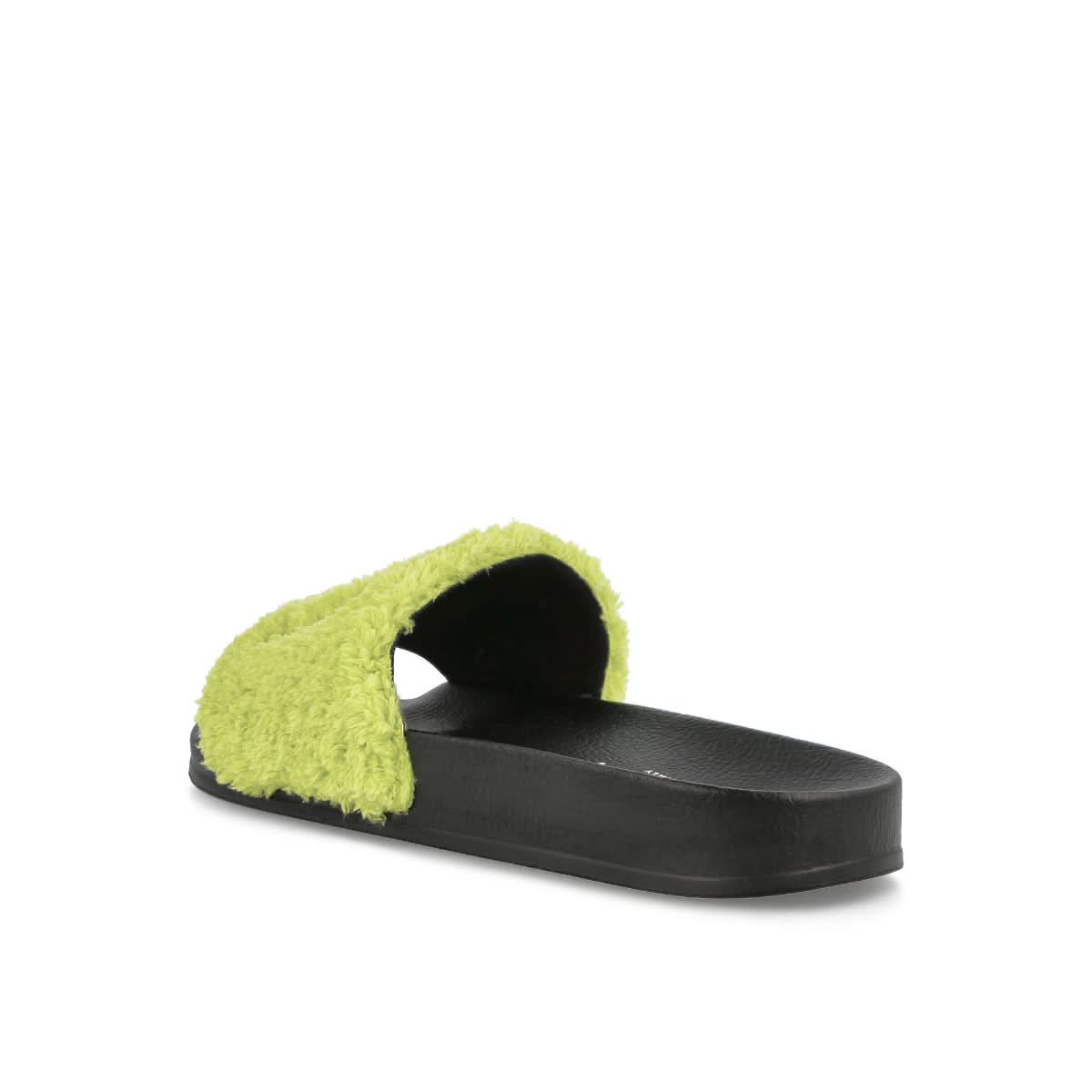 Marni Embroidery Logo Sandal Black,Green Slides Detail view 3 | Gate