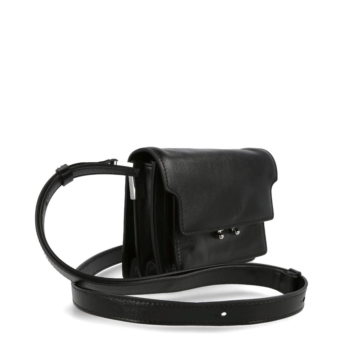 Marni Trunk Soft Mini Bag Black Detail view 5 | Gate