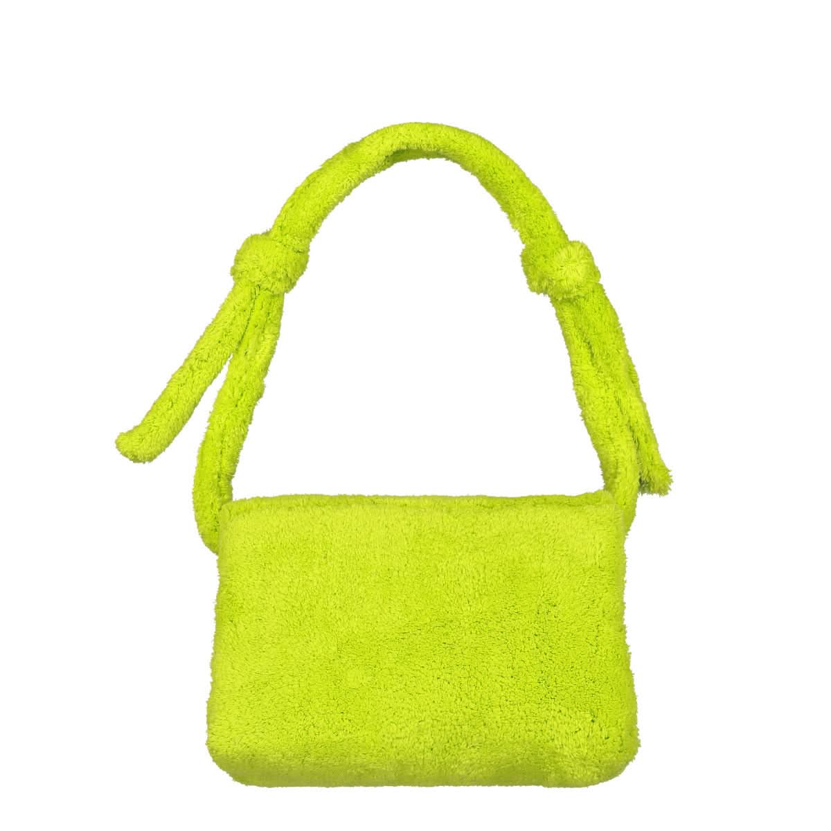 Marni Large Terry Prisma Bag Green,Yellow Detail view 2 | Gate