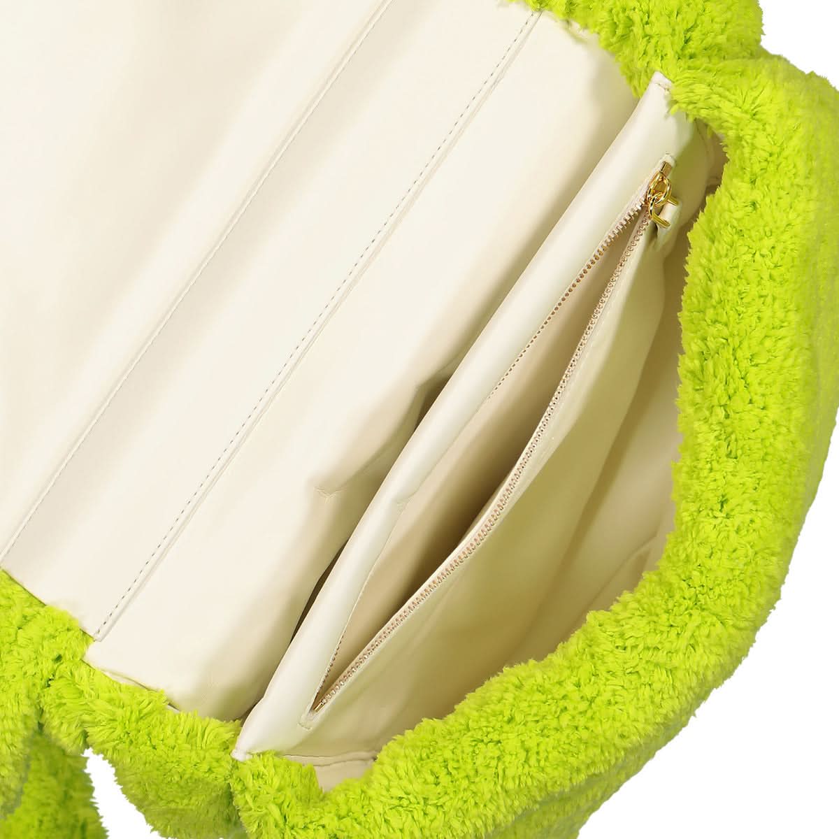 Marni Large Terry Prisma Bag Green,Yellow Detail view 5 | Gate
