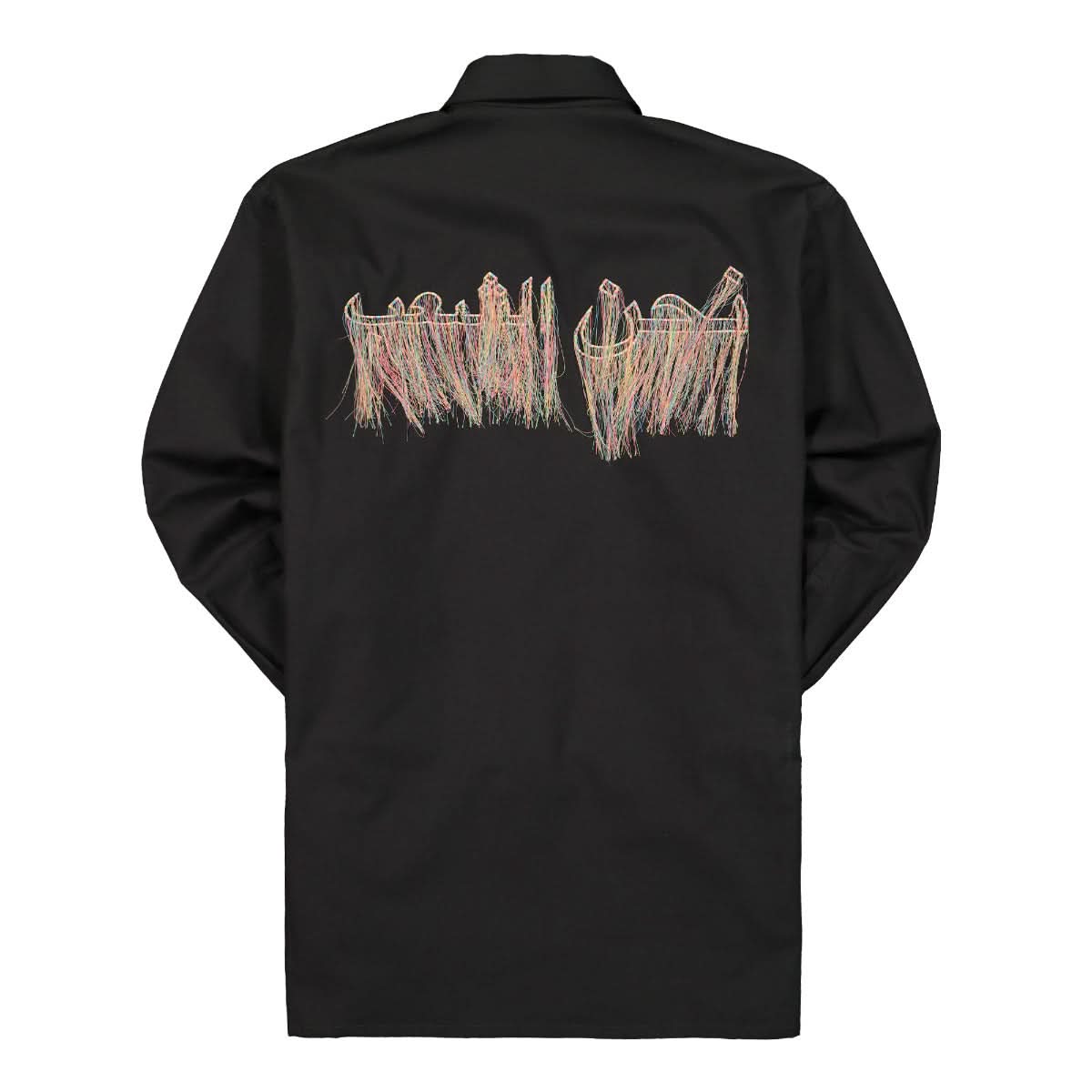 Qasimi Oversized Shirt Black,Beige,White Detail view 2 | Gate
