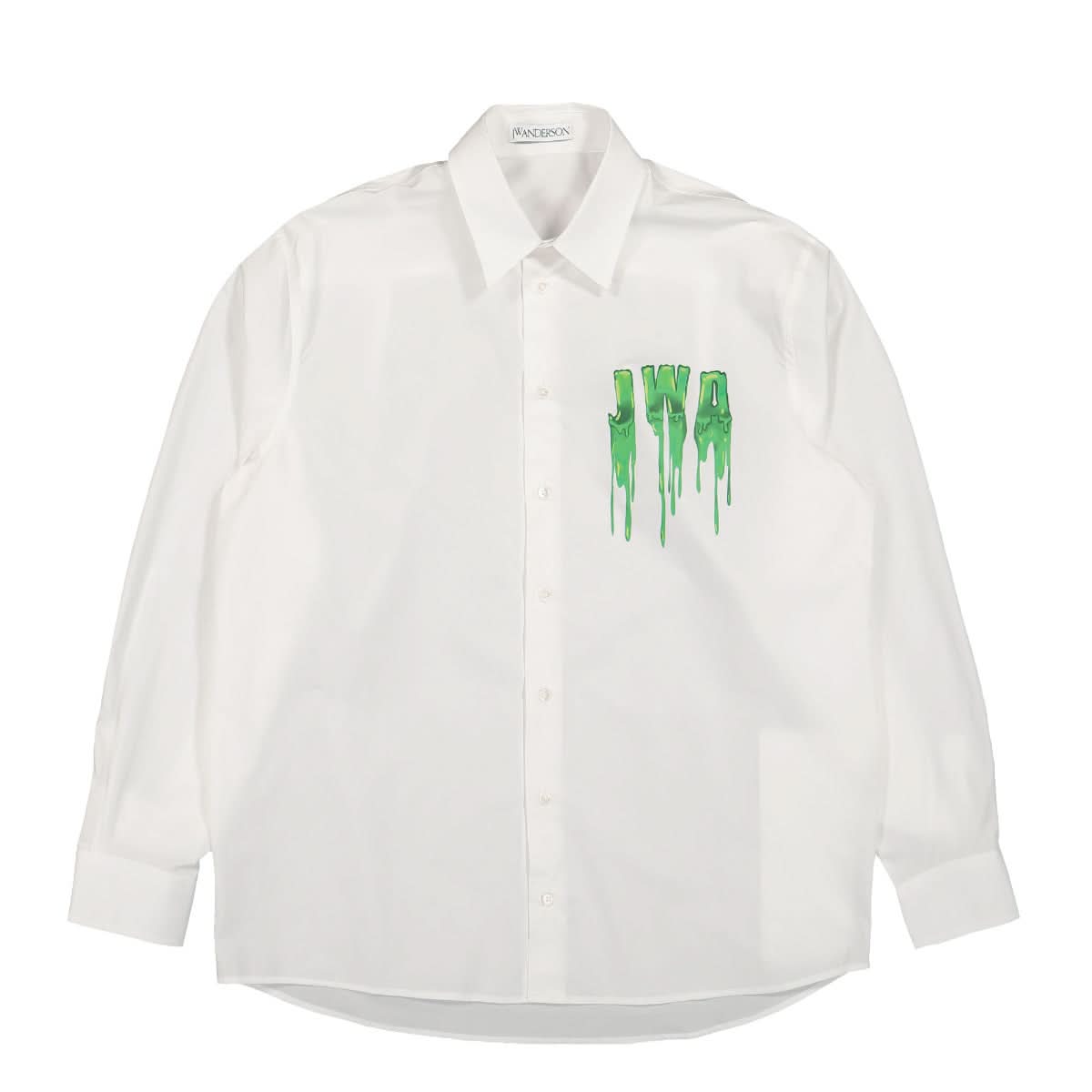 JW Anderson Slime Classic Fit Shirt White Detail view 1 | Gate