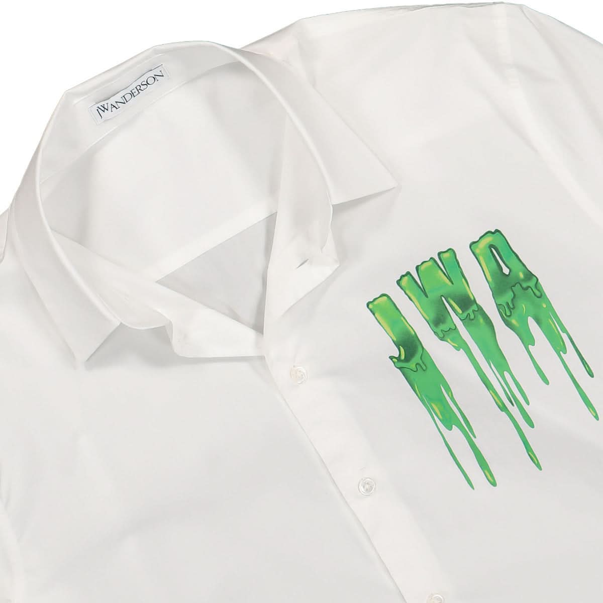 JW Anderson Slime Classic Fit Shirt White Detail view 3 | Gate
