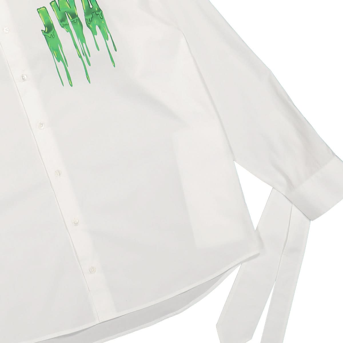 JW Anderson Slime Classic Fit Shirt White Detail view 4 | Gate