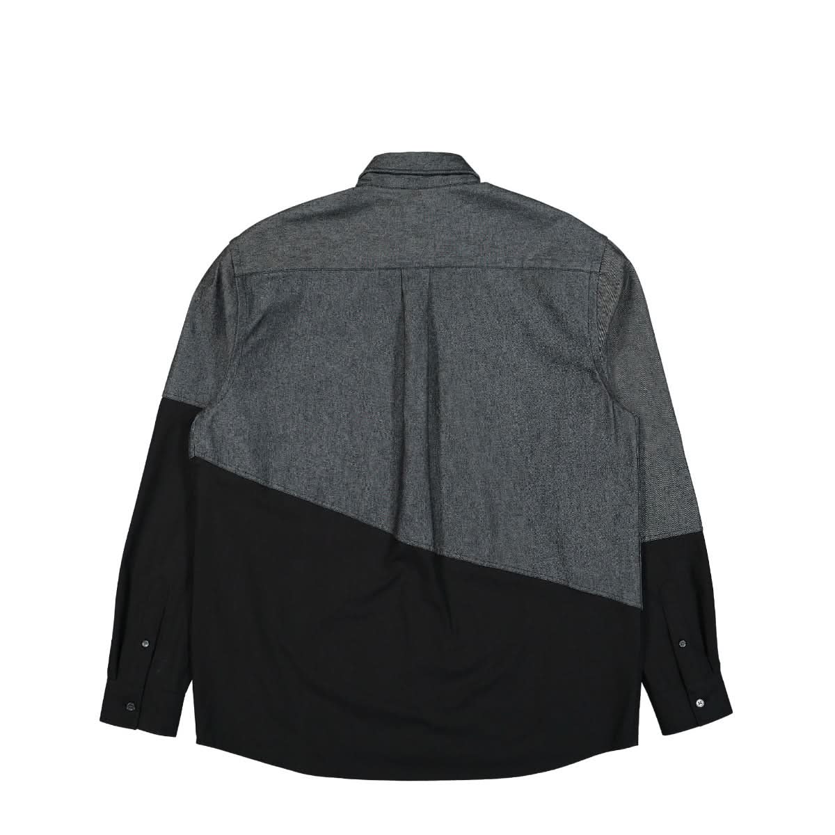 JW Anderson Two Tone Classic Fit Shirt Black,Grey Detail view 2 | Gate