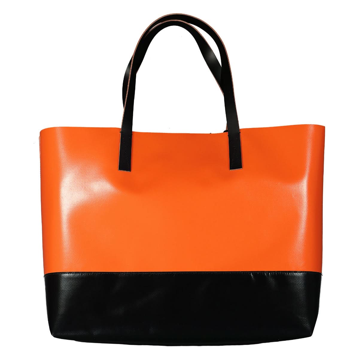Marni Tribeca Shopping Bag Black,Orange Detail view 2 | Gate