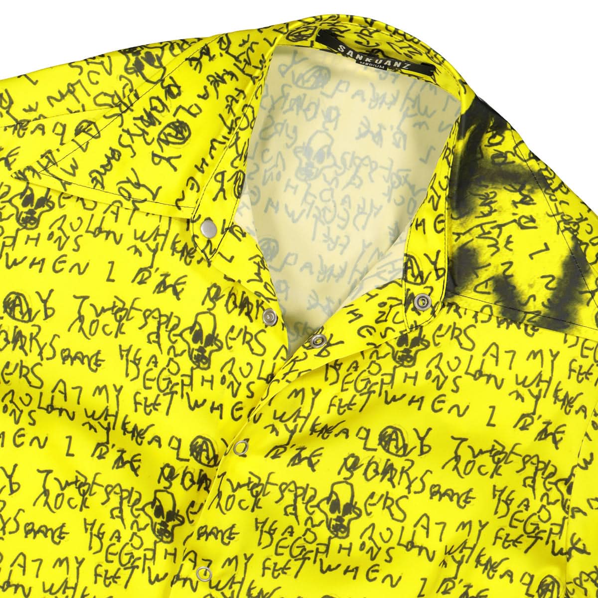 Sankuanz Long Sleeve Shirt Yellow Detail view 3 | Gate