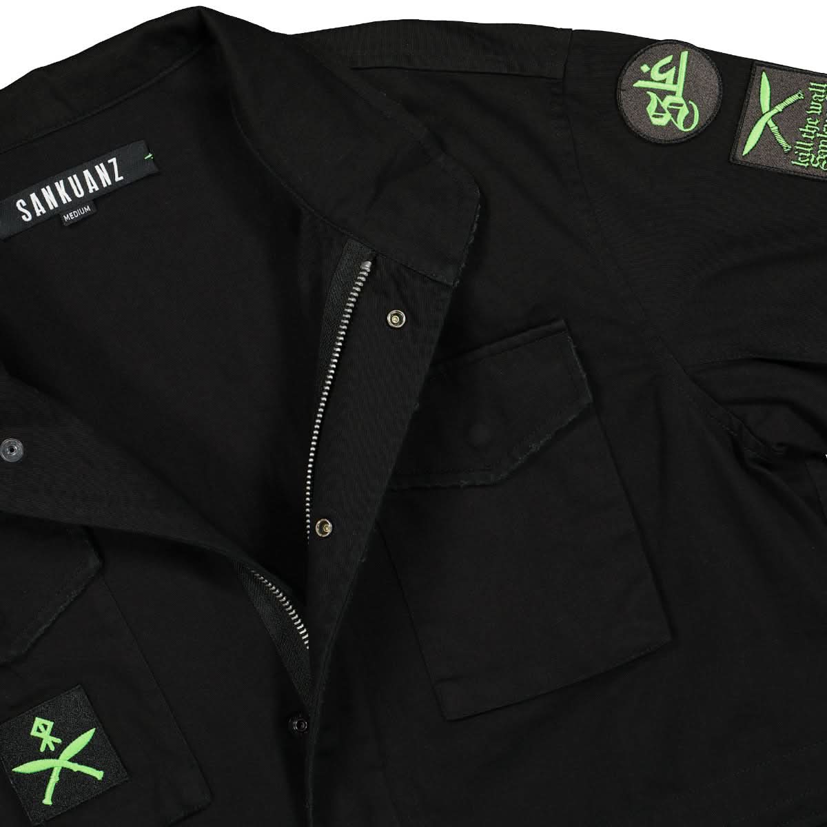 Sankuanz Jacket Black Detail view 3 | Gate