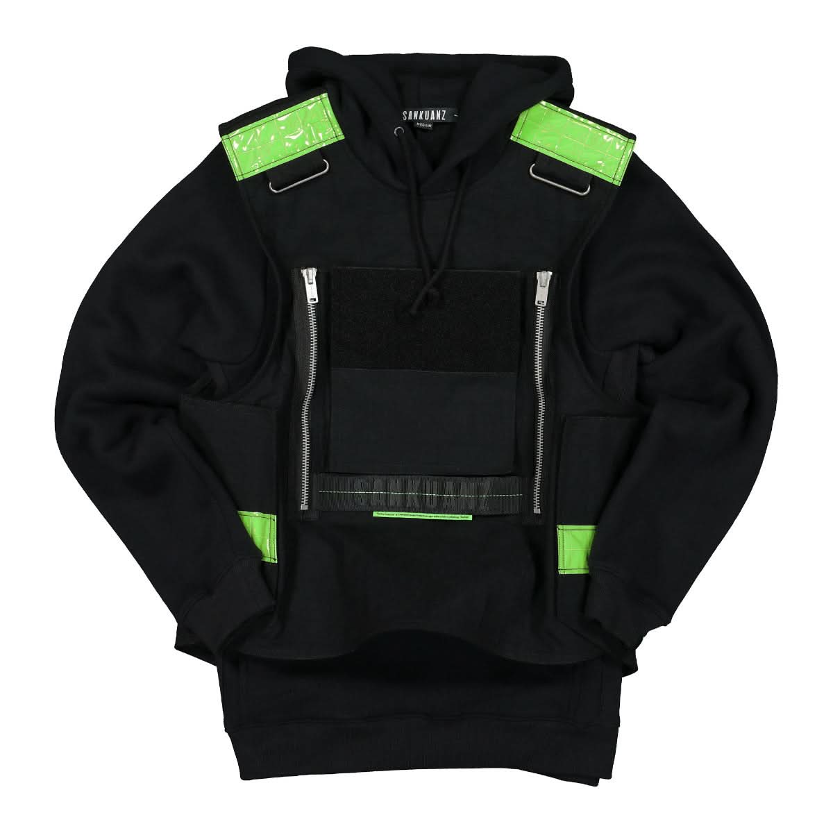 Sankuanz Cap Hoodie Black Detail view 1 | Gate