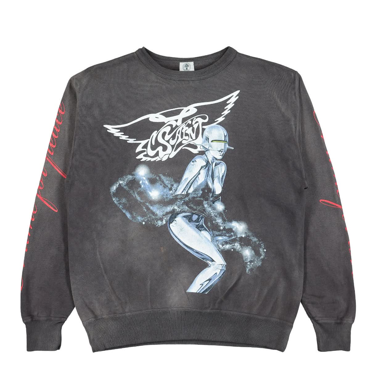 Saint Michael Sweatshirt Black Detail view 1 | Gate