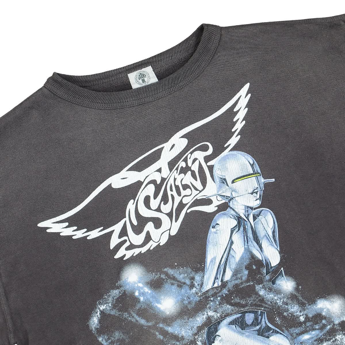 Saint Michael Sweatshirt Black Detail view 3 | Gate
