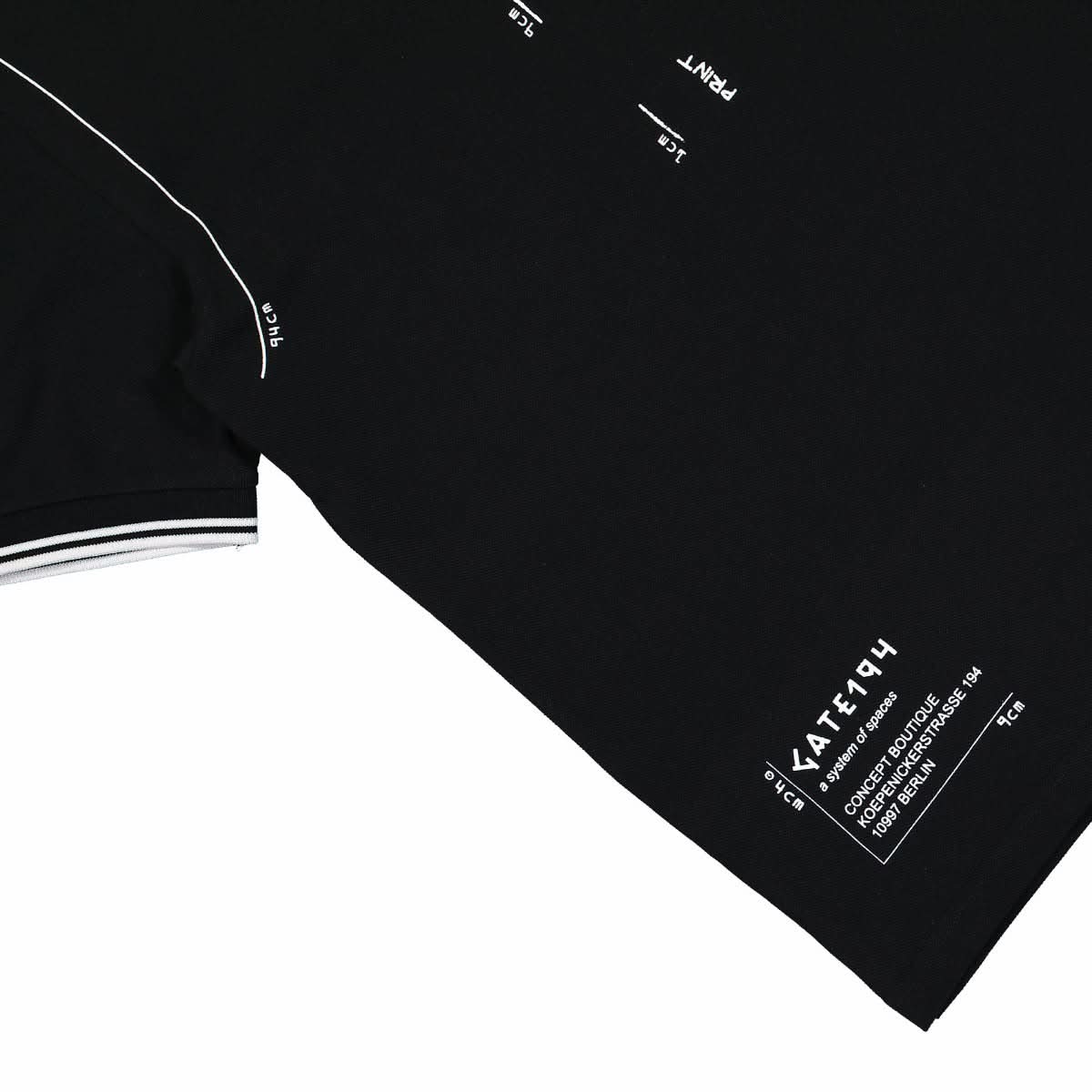 Fred Perry Printed Shirt Black Detail view 4 | Gate