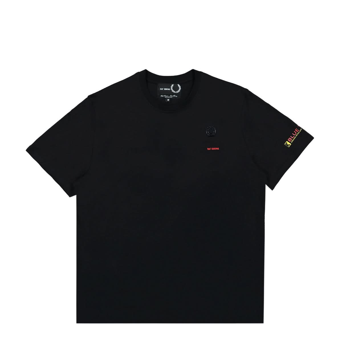 Fred Perry Printed Sleeve T-Shirt Black Detail view 1 | Gate