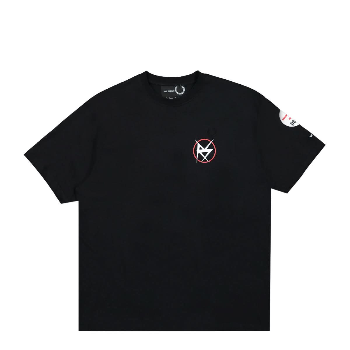 Fred Perry Printed T-Shirt Black Detail view 1 | Gate