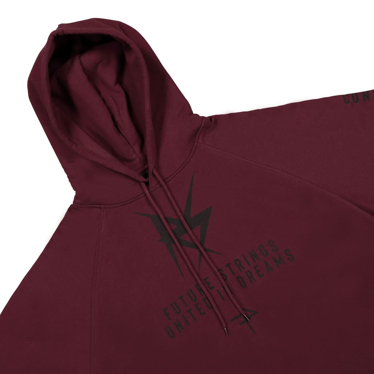 Fred Perry Printed Overhead Hoody Red Detail view 3 | Gate