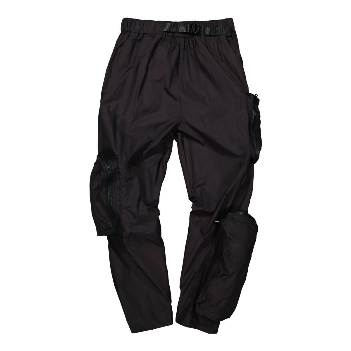 Studio ALCH Nylon Trackpant with Removable Bag Pockets Black Detail view 1 | Gate