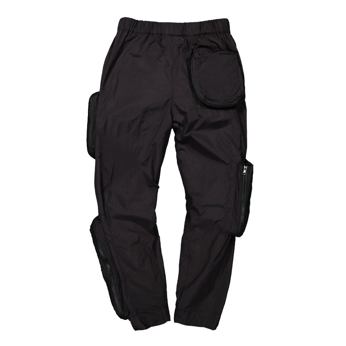 Studio ALCH Nylon Trackpant with Removable Bag Pockets Black Detail view 2 | Gate