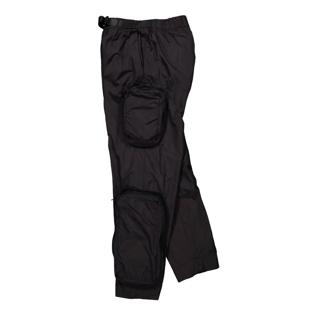 Studio ALCH Nylon Trackpant with Removable Bag Pockets Black Detail view 3 | Gate
