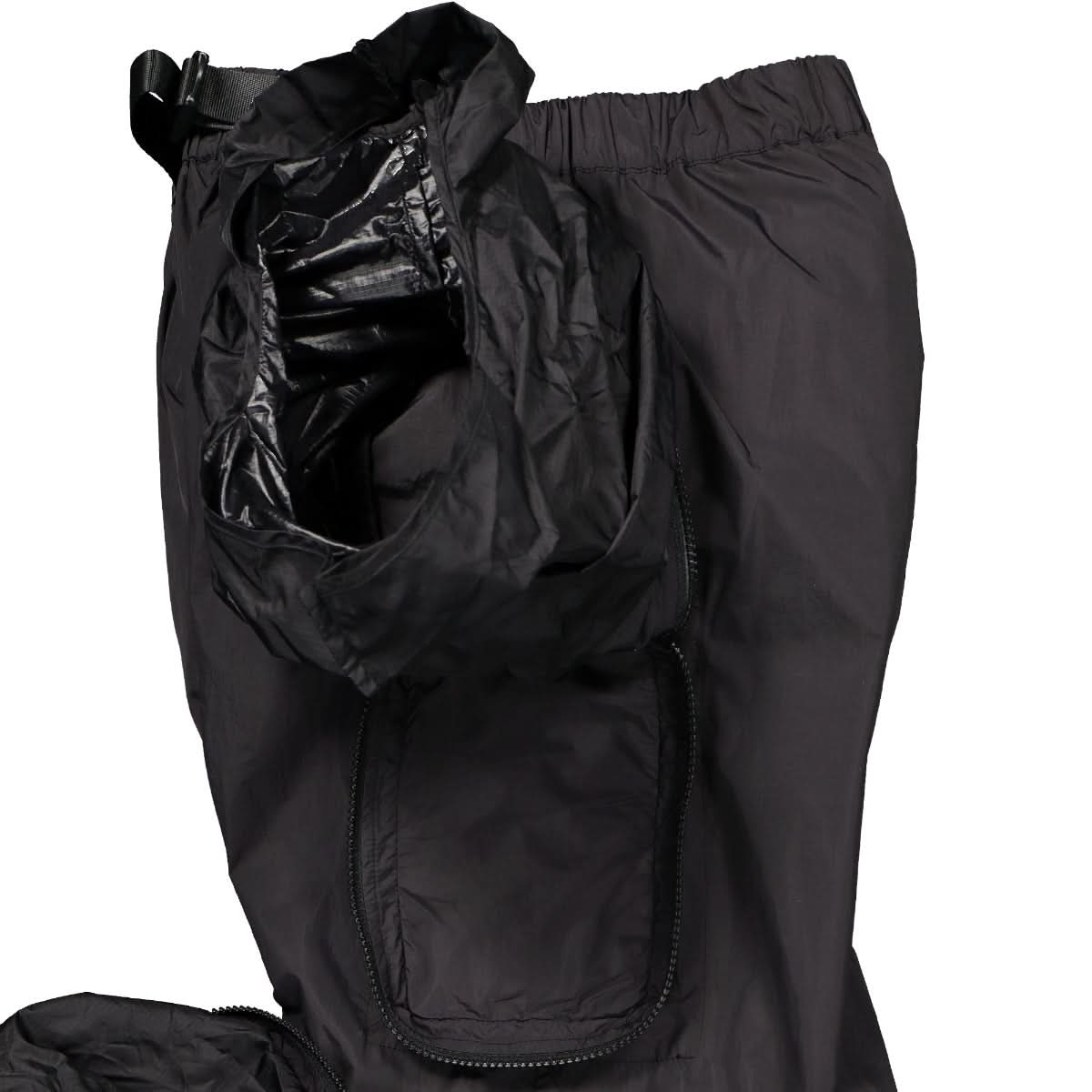 Studio ALCH Nylon Trackpant with Removable Bag Pockets Black Detail view 4 | Gate