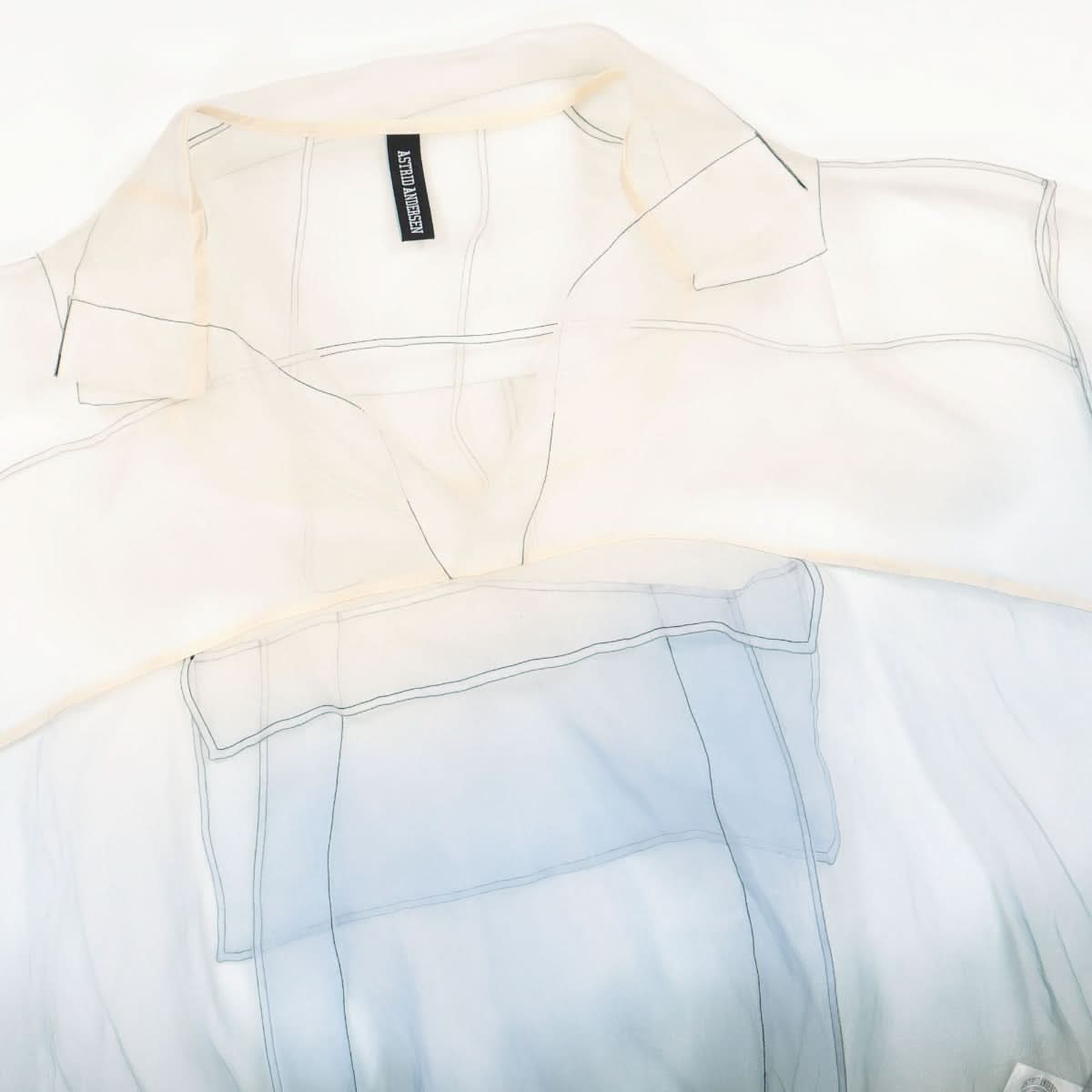 Astrid Andersen Oversized Anorak Black,Grey,Blue Detail view 2 | Gate