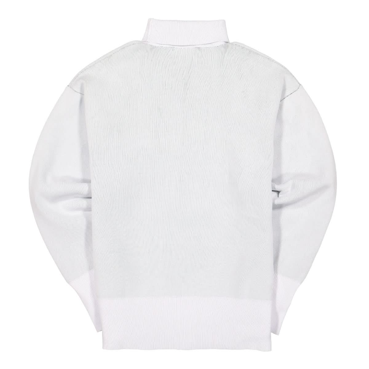 Xander Zhou Knit Sweater White Detail view 2 | Gate
