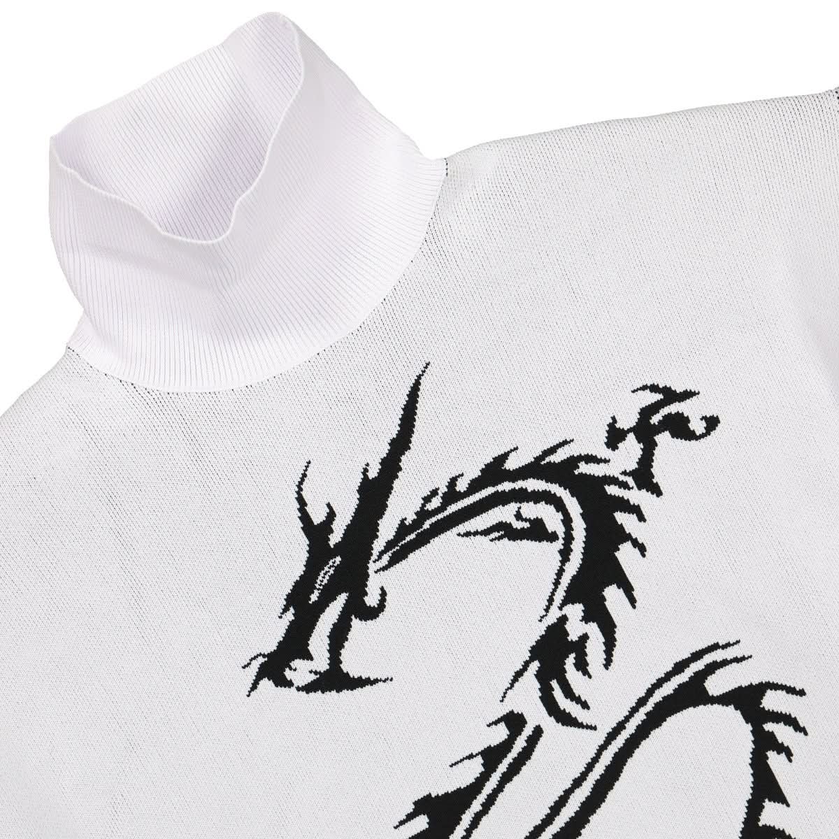 Xander Zhou Knit Sweater White Detail view 3 | Gate