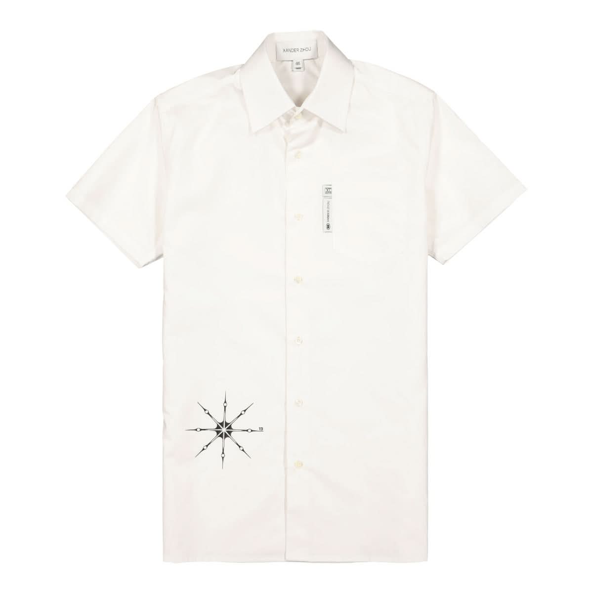 Xander Zhou Shirt Blue Detail view 1 | Gate