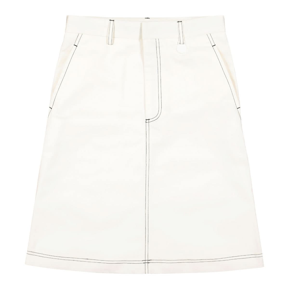 Xander Zhou Short Skirt White Detail view 1 | Gate