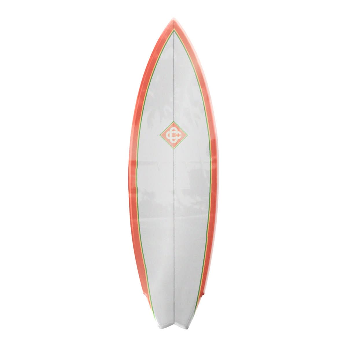 Casablanca Handmade Retro Twin Surf Board Multicolor Detail view 2 | Gate
