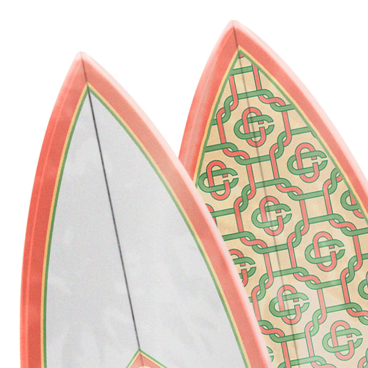 Casablanca Handmade Retro Twin Surf Board Multicolor Detail view 4 | Gate